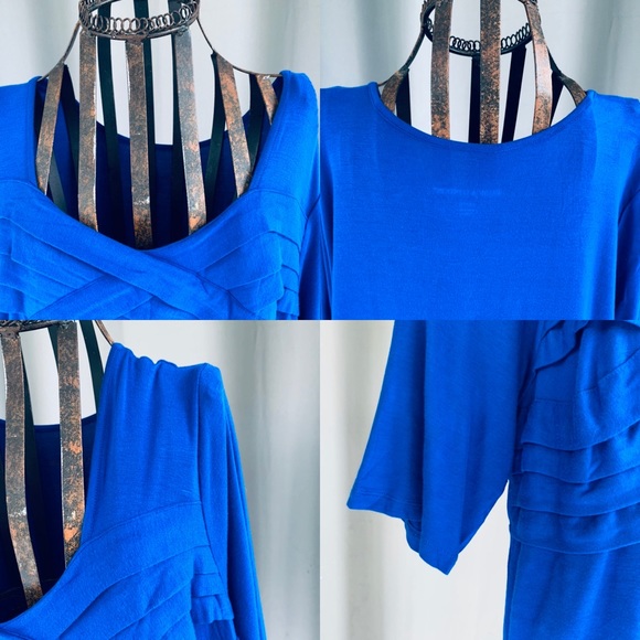 Jessica London Criss Cross Blouse - Picture 2 of 3